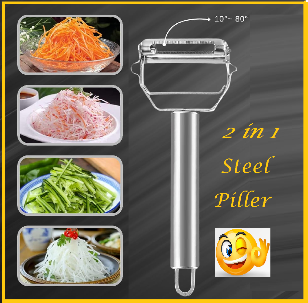 2 in 1 Steel Peeler ( Pack of 1 )